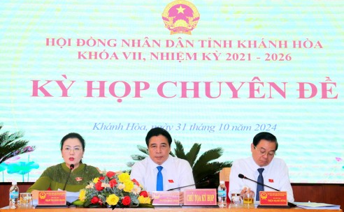 Kỳ họp chuyên đề HĐND tỉnh Khánh Hòa khóa VII: Thông qua 10 nghị quyết về lĩnh vực đất đai và đầu tư công.