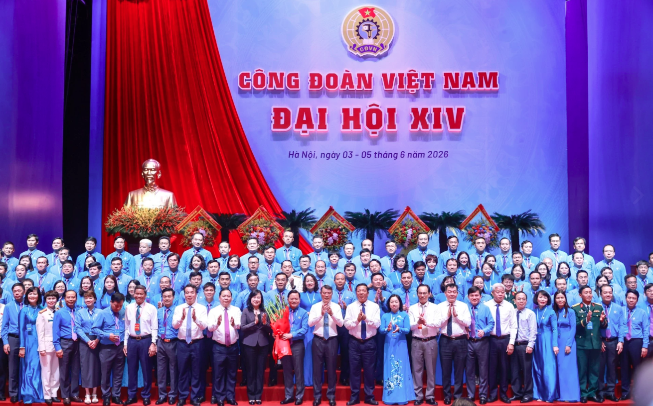Đại hội Công đoàn Việt Nam lần thứ XIV, nhiệm kỳ 2026 - 2031 thành công tốt đẹp